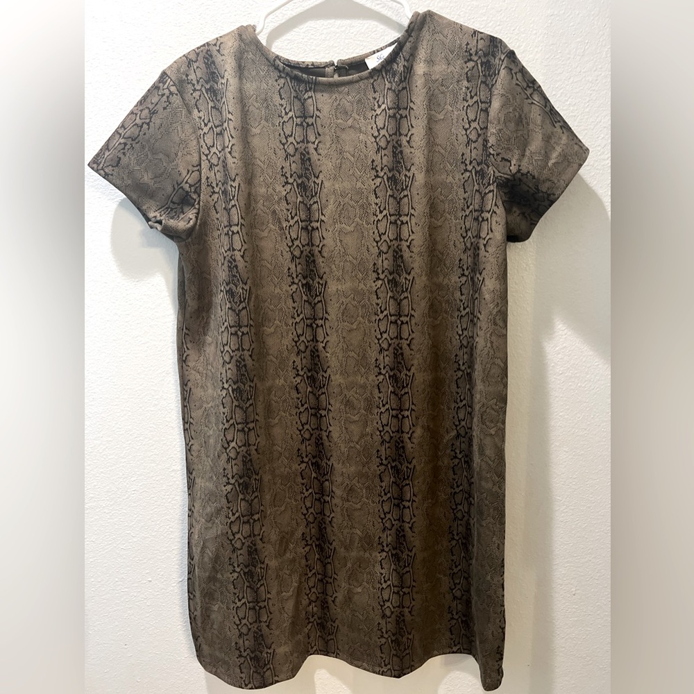 She + Sky Shift Dress in Snake print